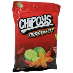 Chipoys Fire Red Hot Flavored Tortilla Chips 113 Dot 4g