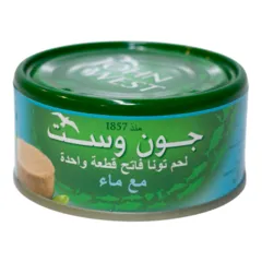 تونة فاتحة قطعة واحدة مع ماء