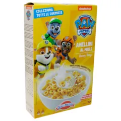 Paw Patrol Anellini Al Miele Cereal Honey Rings 300g