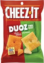 Cheez It Snack Tow Flavors Duoz Sharp Cheddar And Parmesan 4 Dot 3 Oz