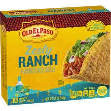 Old El Paso Zesty Ranch Flavored Taco Shells 5 Dot 4 Oz