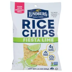 Lundberg Fiesta Lime Rice Chips 1 Dot 5oz