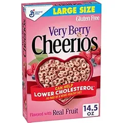 General Mills Very Berry Cheerios Cereal 14 Dot 5oz