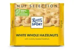 Ritter Sport White Chocolate With Whole Hazelnuts 100g