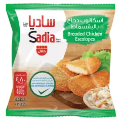 اسكالوب دجاج بالبقسماط
