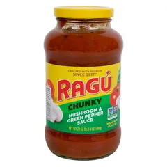 Ragu Chunky Garden Pepper Mushroom Sauce 24oz