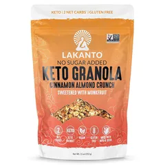 Lakanto Keto Granola Cinnamon Almond Crunch No Sugar Added 312g