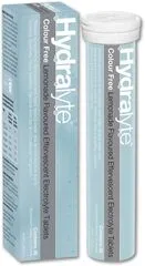 Hydralyte Effervescent Electrolyte Tablet Colour Free Lemonade 20 Tablets