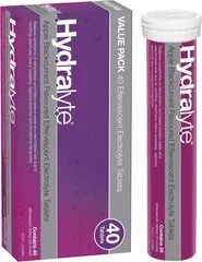 Hydralyte Effervescent Electrolyte Tablet Apple Blackcurrant 40 Tablets
