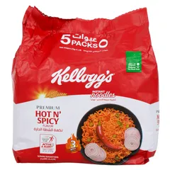 Kelloggs Instant Noodles Hot N Spicy 5 × 75 G