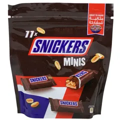 Snickers Minis Chocolate Bars With Peanuts Nougat Caramel