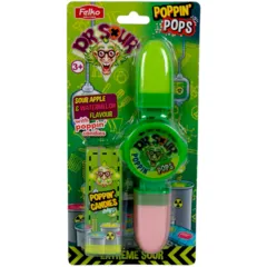 Dr Sour Popping Pops With Poppin Candies 35g