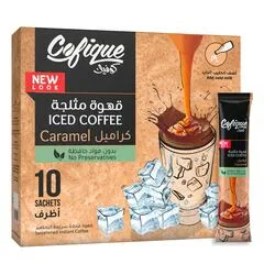 Cofique Instant Caramel Iced Coffee Powder 10 24 G