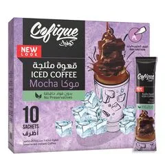 Cofique Instant Mocha Iced Coffee Powder 10 24 G