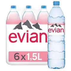 Evian Mineral Water 12x1 5ltr