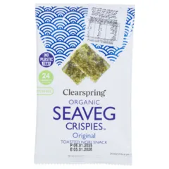 Clearspring Organic Seaveg Crispies Original 4 G