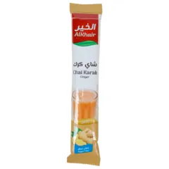 شاي كرك بالزنجبيل بدون سكر مضاف