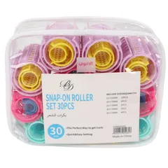 B And D Snap On Hair Roller Set 30 Pcs