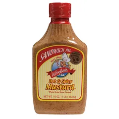 Woebers Sandwich Pals Hot And Spicy Mustard 453 G