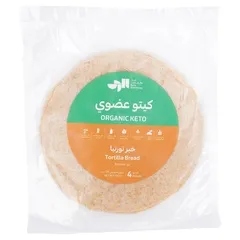 خبز تورتيا كيتو عضوي