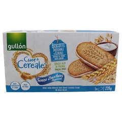 Gullon Whole Grain Sandwich With Yogurt Flavoured Filling No Added Sugar 220g