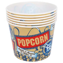 B And D Plastic Popcorn Bucket Set 2 Dot 8l 6 Pcs 3174