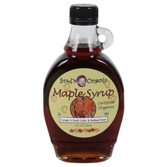 Brads Organic Maple Syrup Grade A Dark Color And Robust Taste 236ml