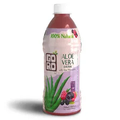 Goro Natural Aloe Vera Drink Mixed Berries With Pulp No Added Sugar 350ml