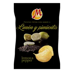 Monti Potato Chips Black Pepper And Lemon 130g