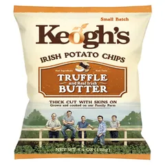 Keoghs Truffle And Real Irish Butter Irish Potato Chips Thick Cut With Skins On 125g