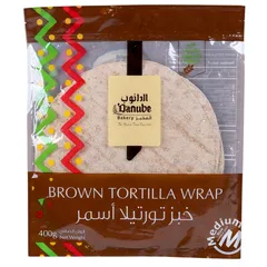 خبز تورتيلا أسمر حجم متوسط غني بالألياف