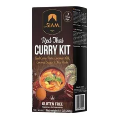 Siam Gluten Free Vegetarian Red Thai Curry Kit 260g