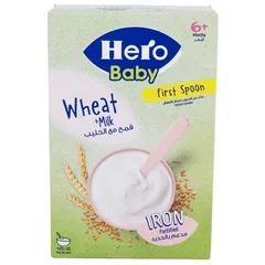 Hero Baby First Spoon Wheat Plus Milk For Baby From 6 Plus Months 150g