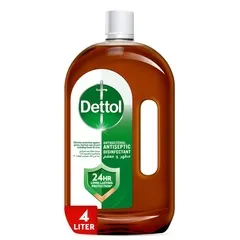 Dettol Disinfectant Anti Bacterial Brown Liquid Original 4ltr