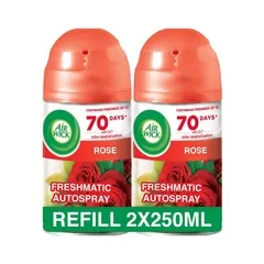 Air Wick Air Freshener Freshmatic Refill Rose 250ml Twin Pack