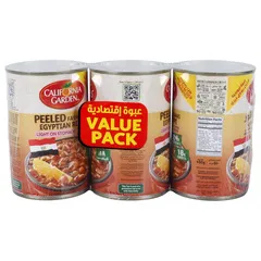 California Garden Peeled Fava Beans Egyptian Recipe 3 × 450g