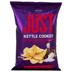 Kitco Just Kettle Cooked Potato Chips Sea Salt And Cider Vinegar 150g
