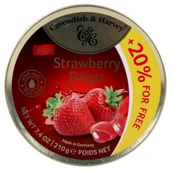 Cavendish And Harvey Strawberry Drops Candies 175g