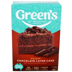 Greens Deluxe Chocolate Layer Cake Mix 630g