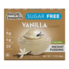 Simply Desserts Plant-Based Sugar Free Vanilla Flavor Instant Pudding 48g