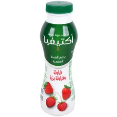 شراب زبادي بالفراولة