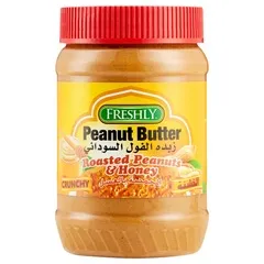 Freshly Peanut Butter Roasted Peanuts And Honey Crunchy 18oz