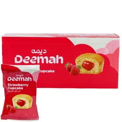 Deemah Strawberry Cupcakes 12 × 27g