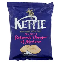 Kettle Potato Chips Sea Salt And Balsamic Vinegar 130g