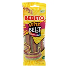 Bebeto Super Belt Fizzy Mix Fruit Candy 75 G