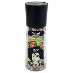 توابل السلطة مع مطحنة