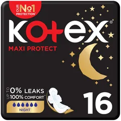 Maxi Protect Night Sanitary Pads with Wings