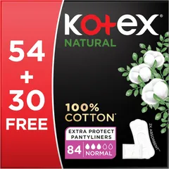Natural Daily Panty Liners 100 Cotton Normal Size