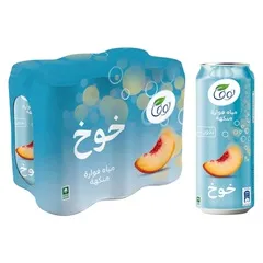 مياه فوارة منكهة بالخوخ