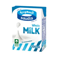 Saudia Whole Milk 200ml